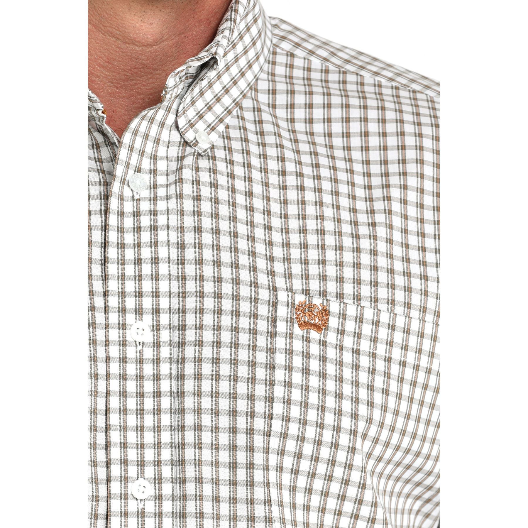 Men's Cinch Plaid Button Up Long Sleeve Shirt - Image 3