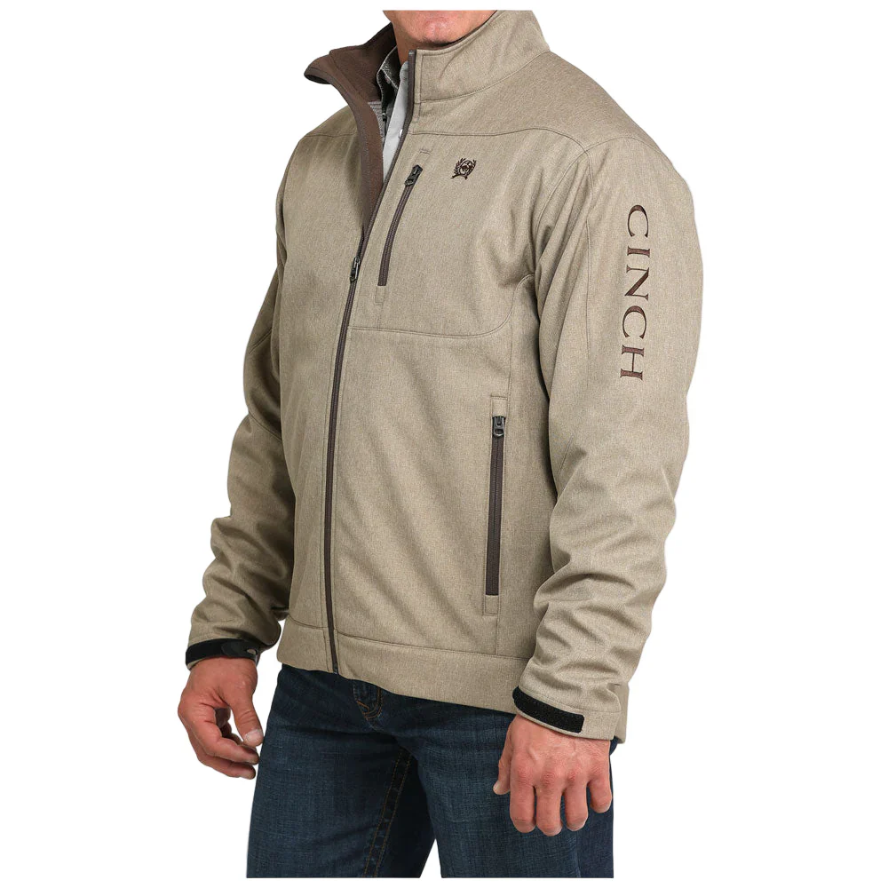 Men's Cinch Bonded Jacket in Stone - Image 2