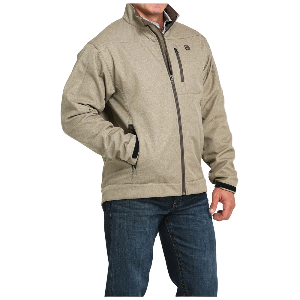 Men's Cinch Bonded Jacket in Stone - Image 3