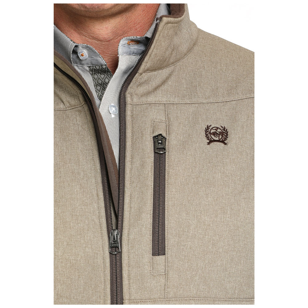 Men's Cinch Bonded Jacket in Stone - Image 4