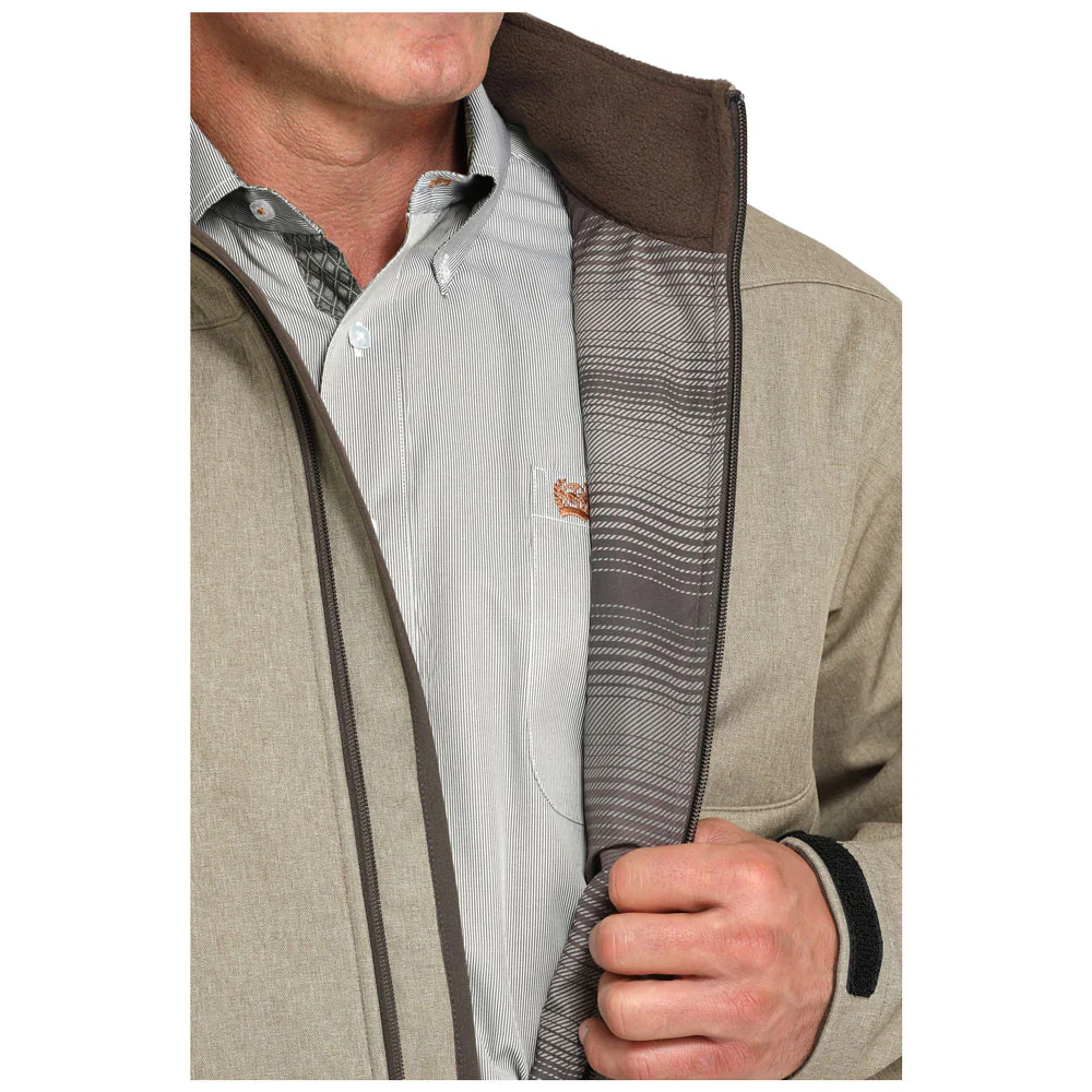 Men's Cinch Bonded Jacket in Stone - Image 5