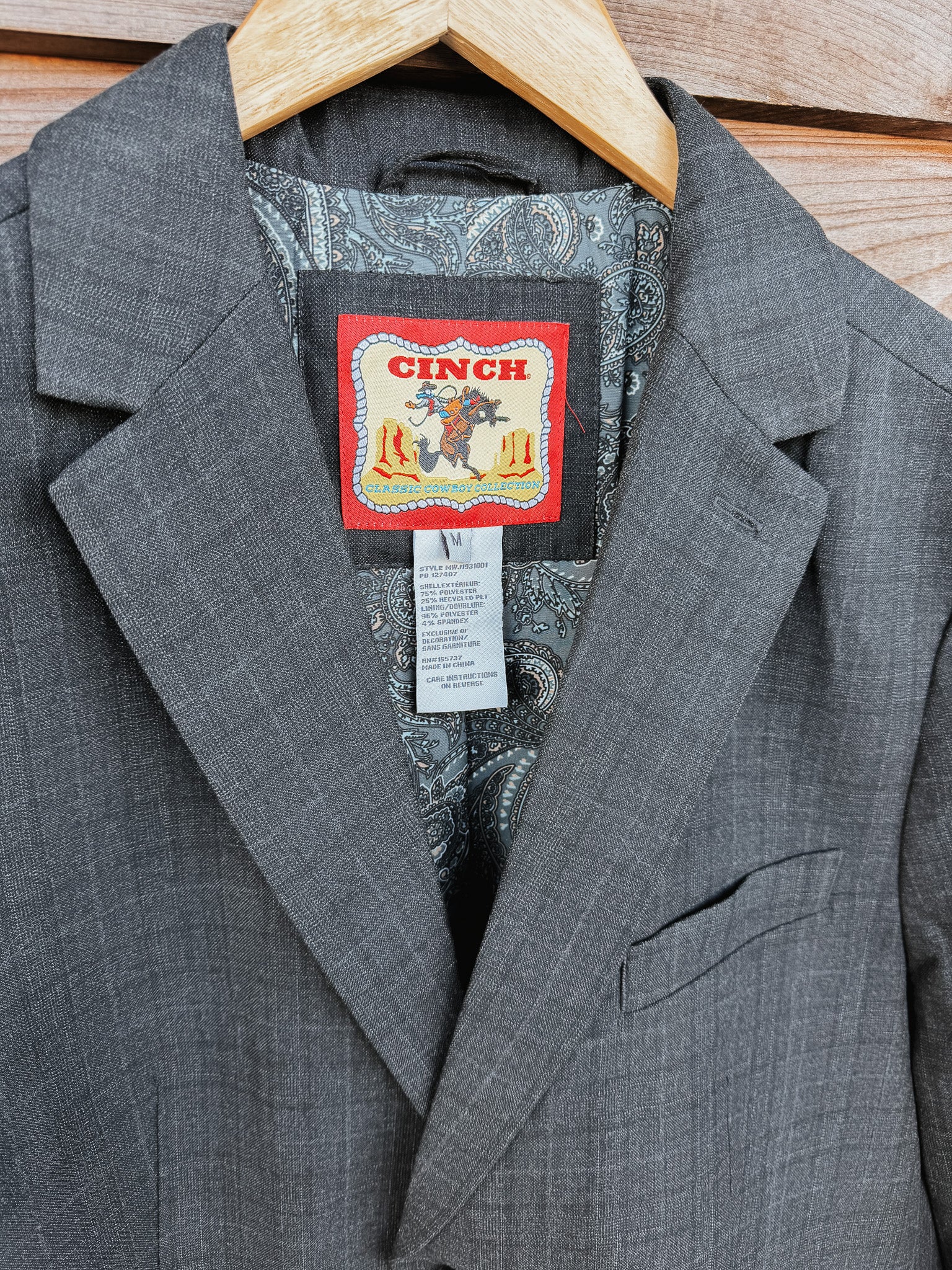 Cinch Sport Coat in Charcoal - Image 12