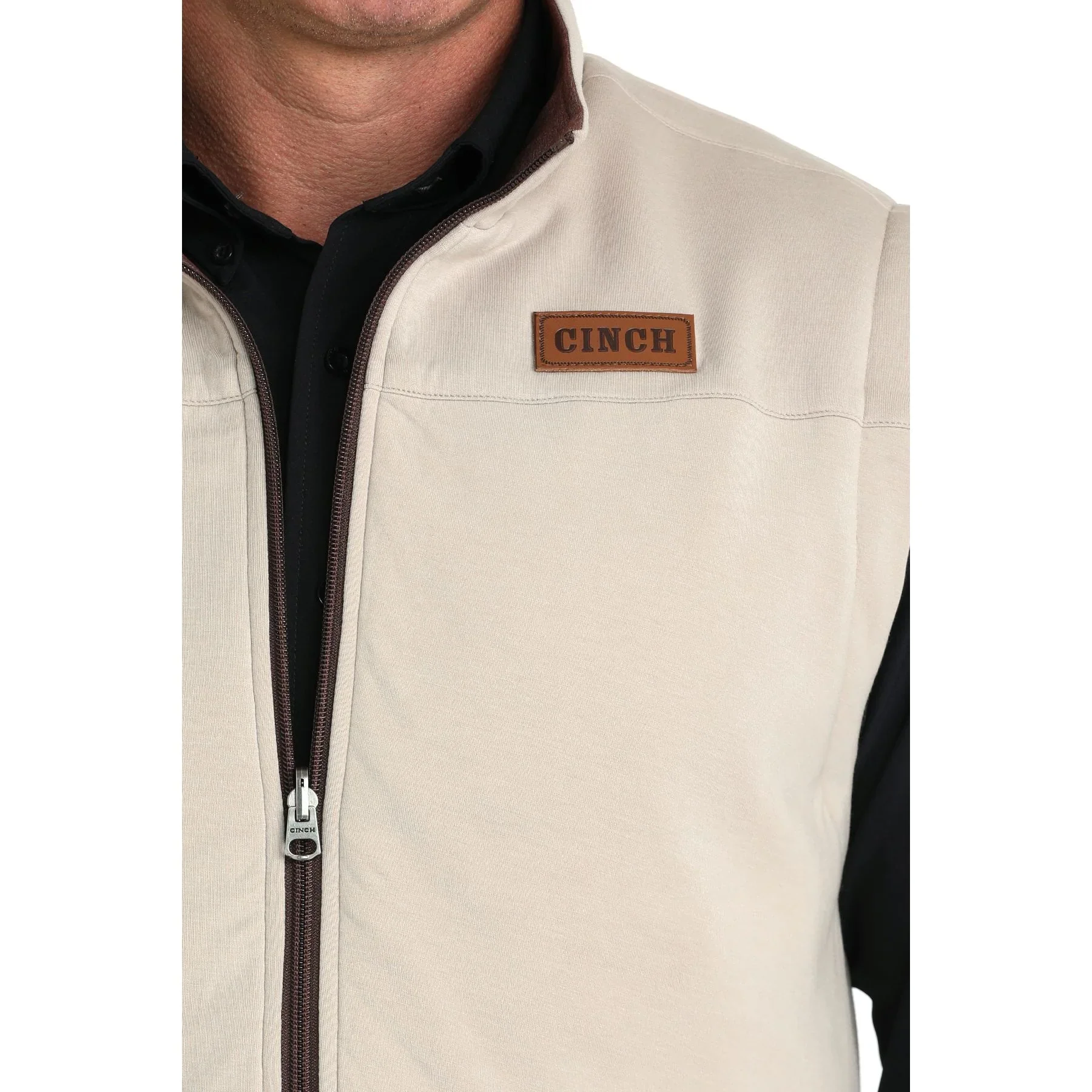 Men's Cinch Reversible Burgundy/Cream Vest - Image 9