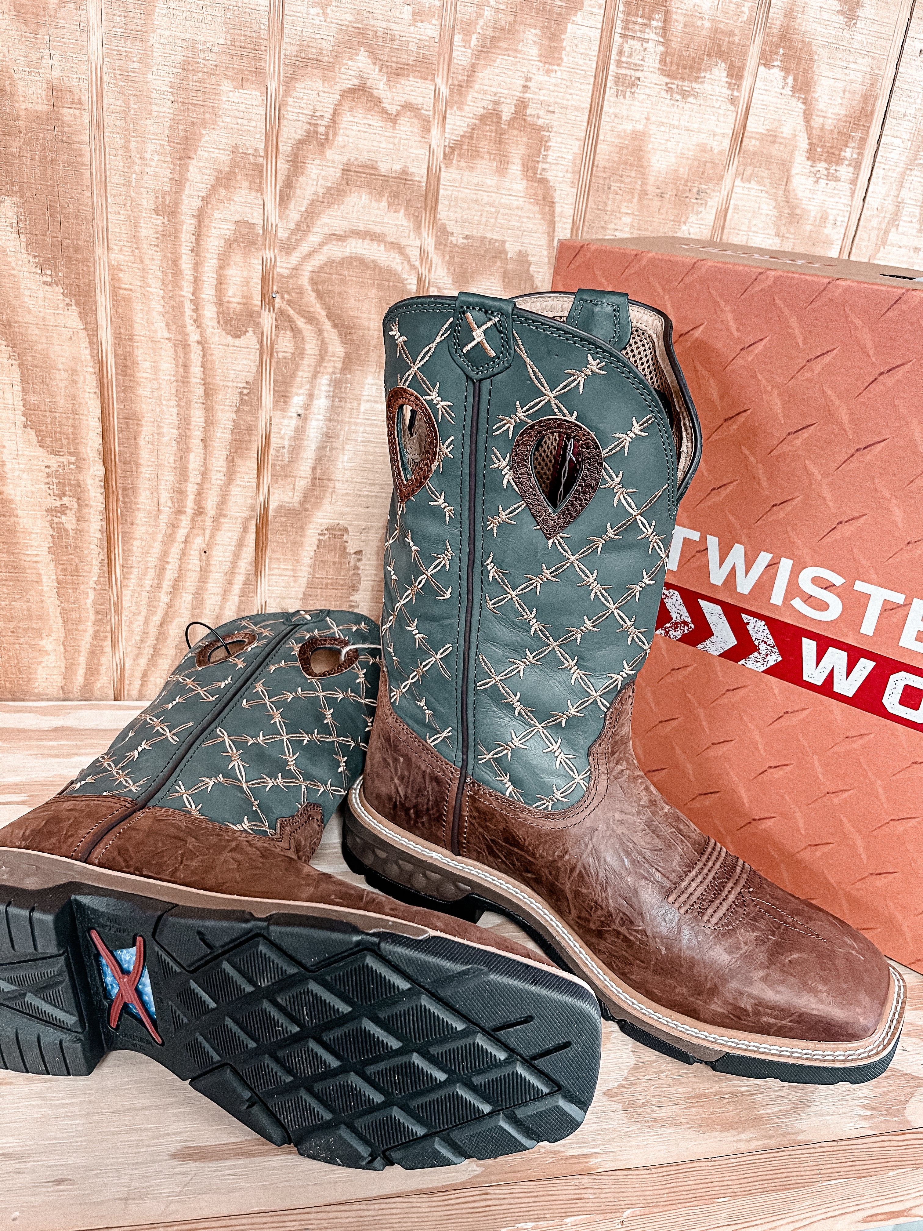 Men's Twisted X Western Work Boot with Cell Stretch - Image 3