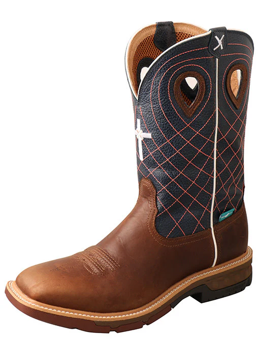 Men's Twisted X Waterproof 12” Square Toe Work Boot - Image 10