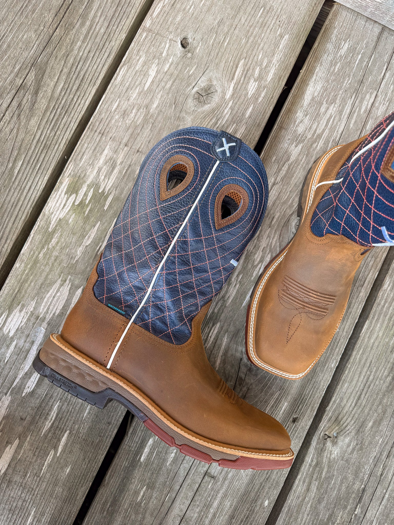 Men's Twisted X Waterproof 12” Square Toe Work Boot - Image 6