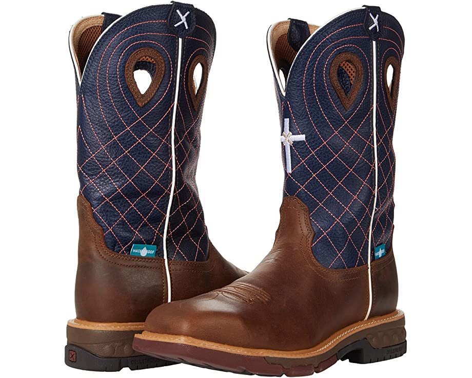 Men's Twisted X Waterproof 12” Square Toe Work Boot - Image 8
