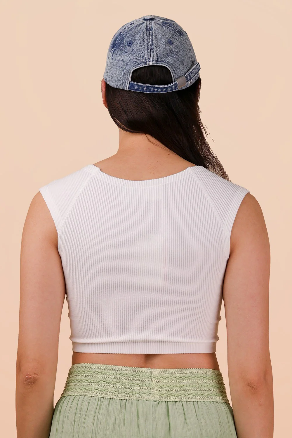 Easygoing Crop Tank in Ivory - Image 4