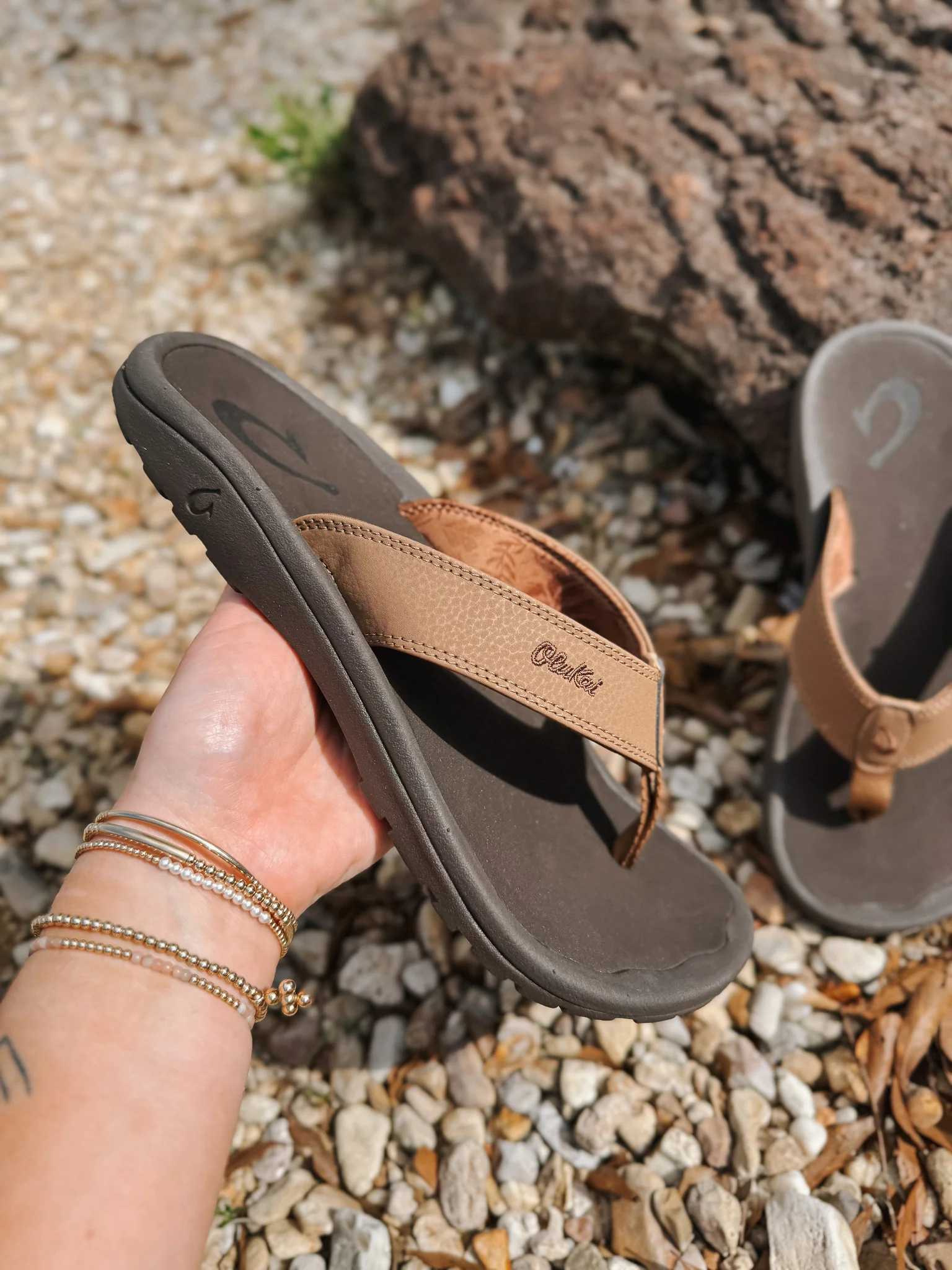 Men's Olukai Ohana Sandals in Tan/Java - Image 9