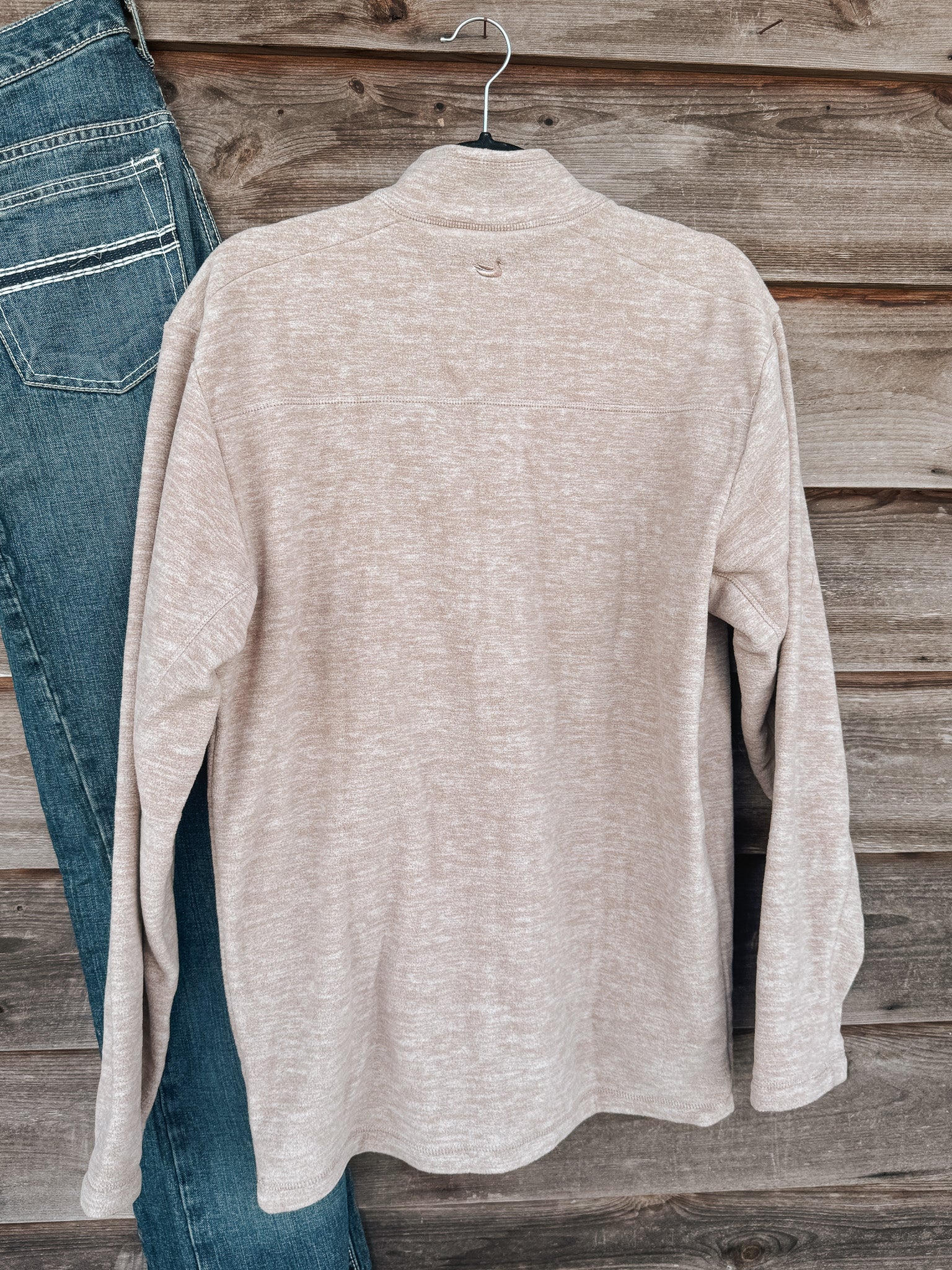 Men's Southern Marsh Maple Grove Brushed Pullover in Audubon Tan - Image 6