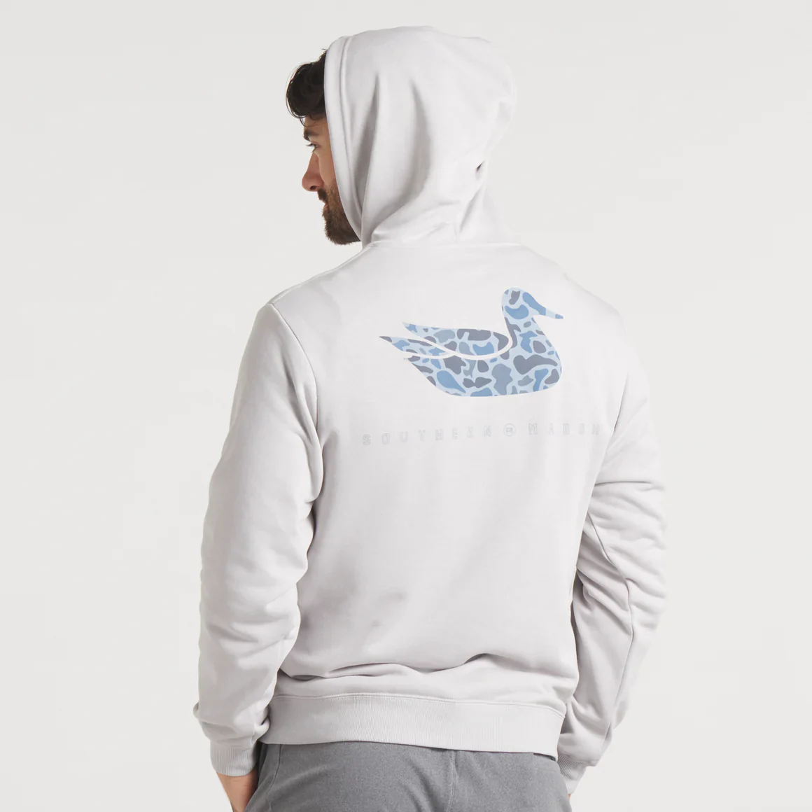 Men's Southern Marsh Surfside Hoodie - Duck Originals in Gray - Image 2