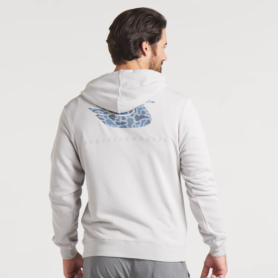 Men's Southern Marsh Surfside Hoodie - Duck Originals in Gray - Image 4