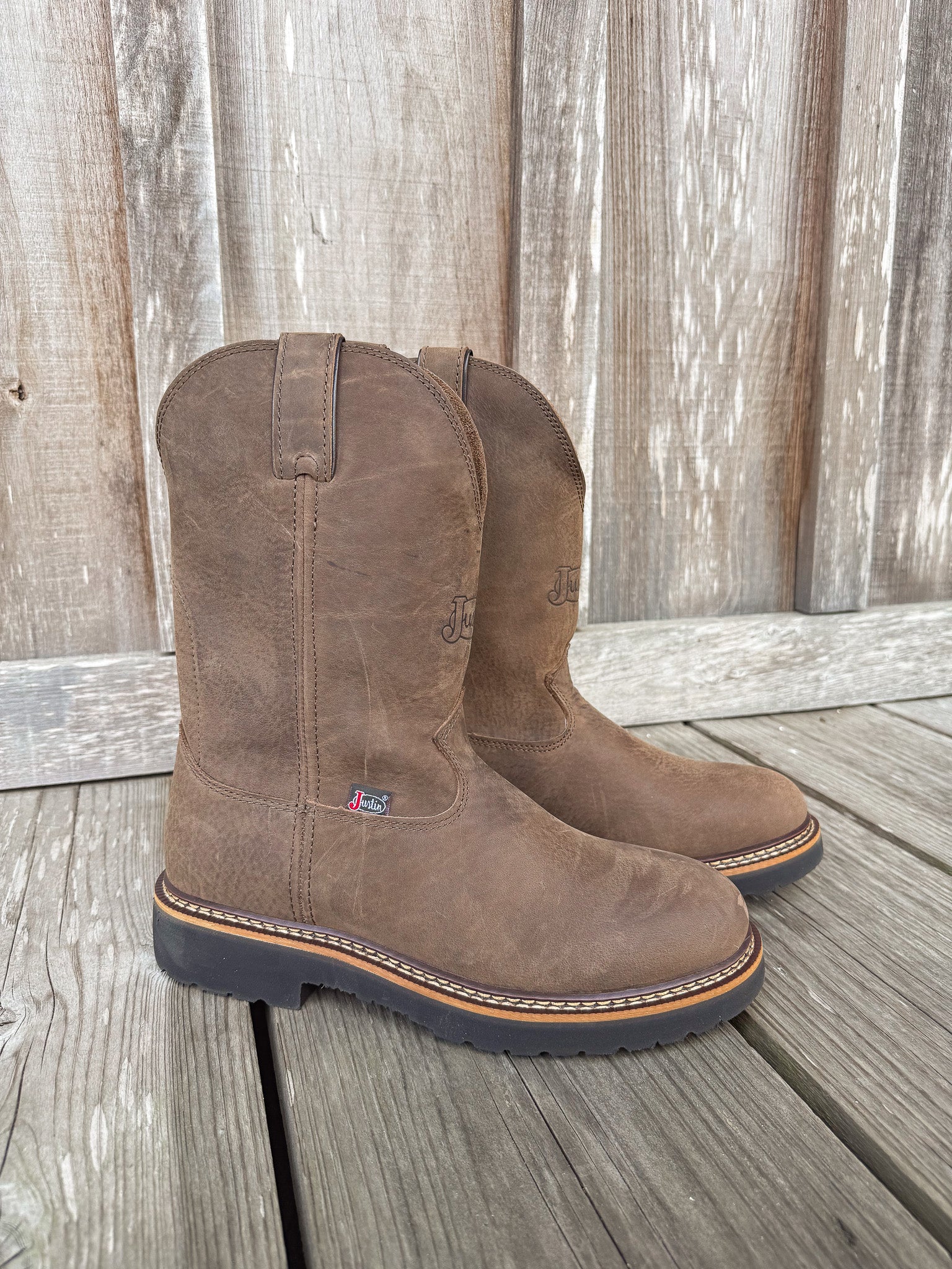Men's Justin Carbide 11" Pull-On Work Boots