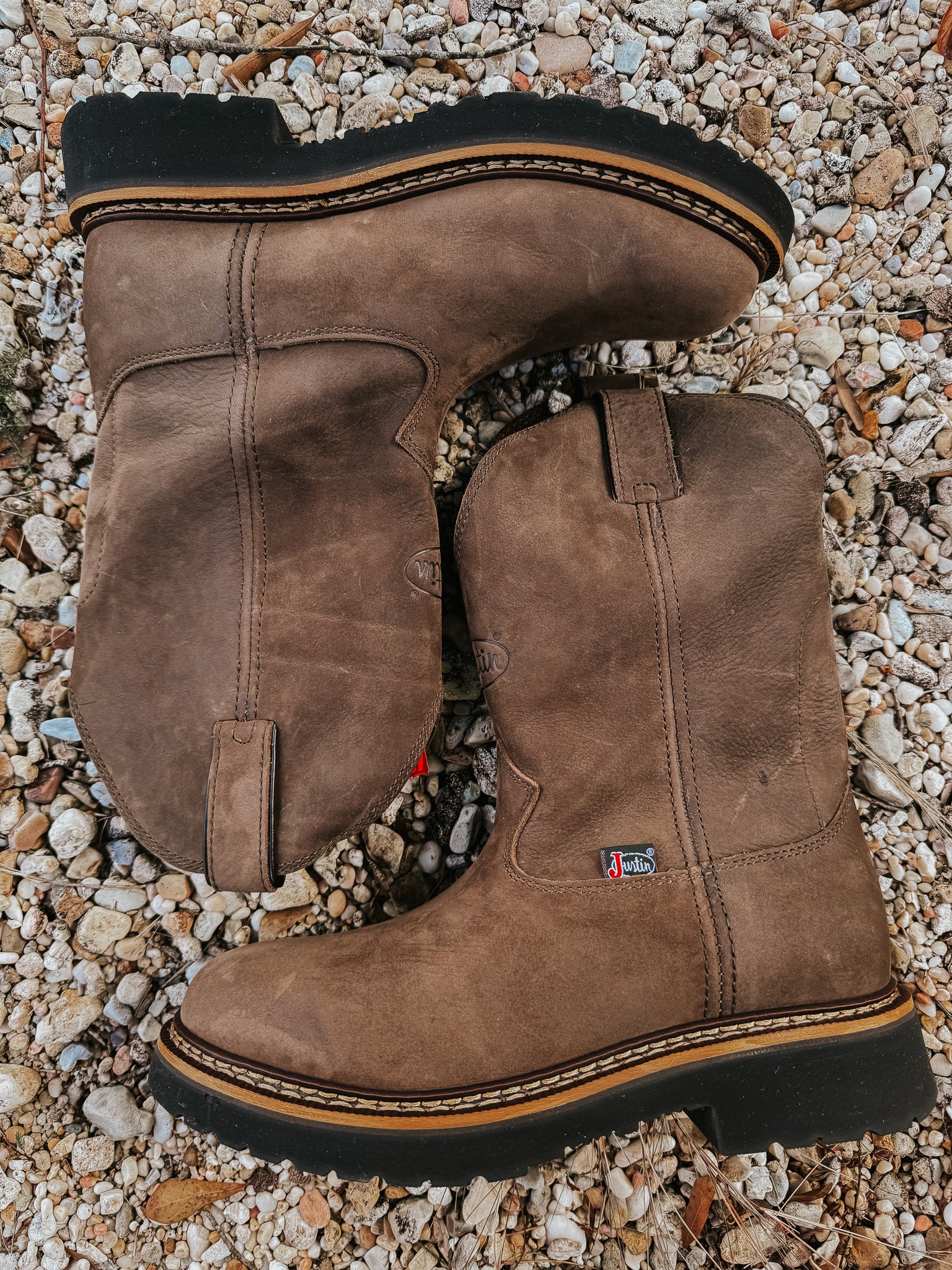 Men's Justin Carbide 11" Pull-On Work Boots - Image 10