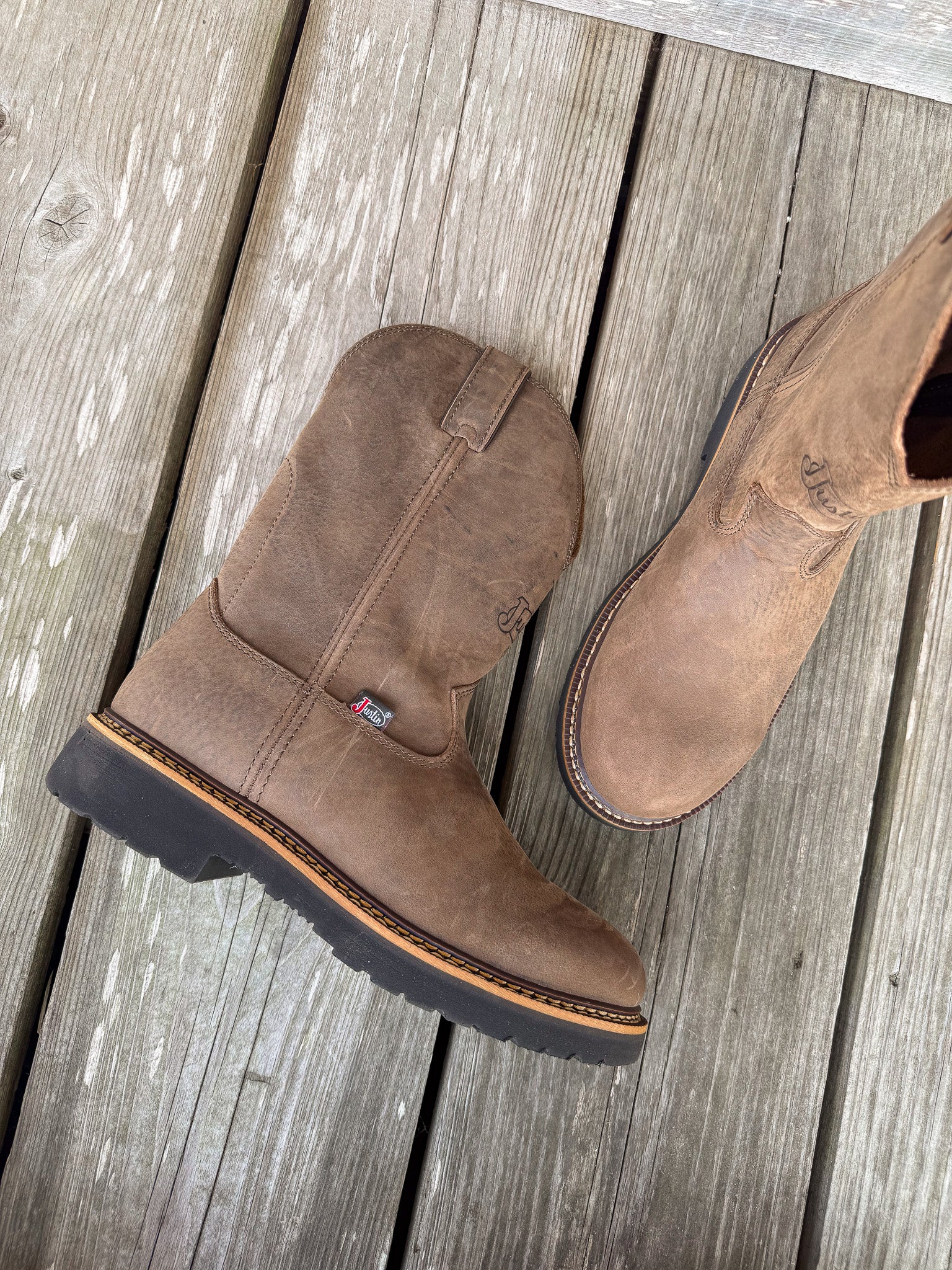 Men's Justin Carbide 11" Pull-On Work Boots - Image 4