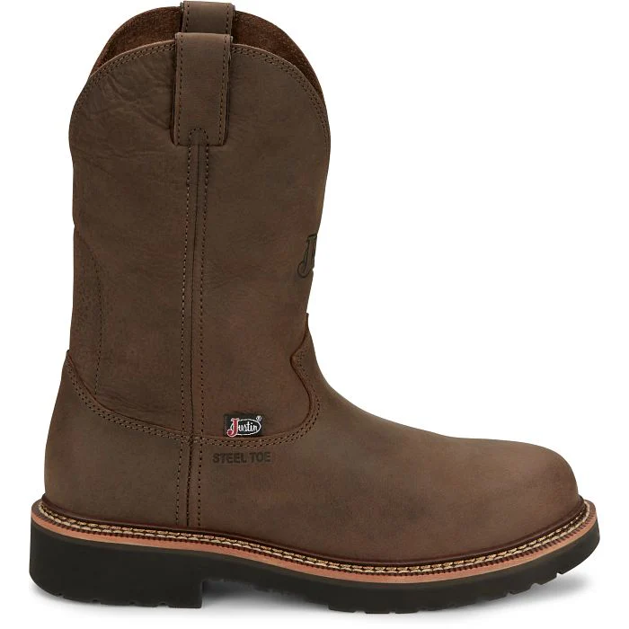 MEN'S JUSTIN CARBIDE 11" STEEL TOE WORK BOOTS - Image 9