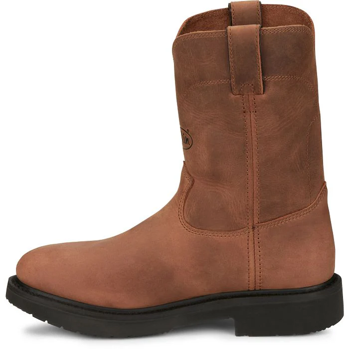 Men's Justin Round-Up 10" Round Toe Boots - Image 12