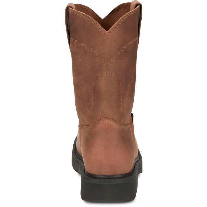 Men's Justin Round-Up 10" Round Toe Boots - Image 9
