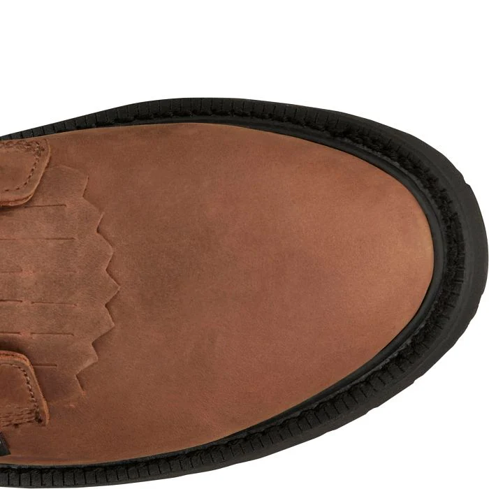 MEN'S JUSTIN LIVESTOCK 8" LACE-UP ROUND TOE WORK BOOTS - Image 9