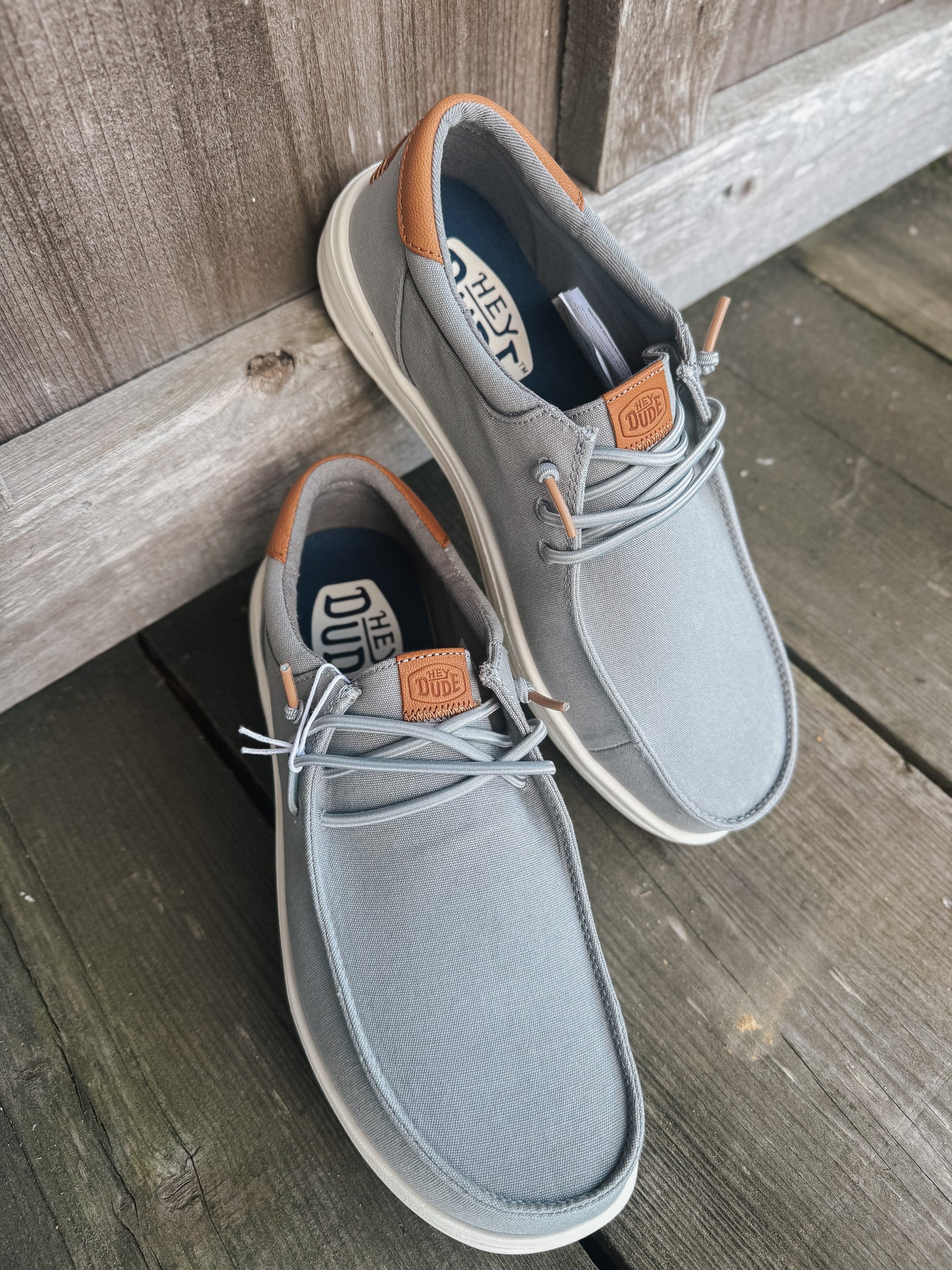 Men's Hey Dude Paul Canvas in Monument Grey - Image 16