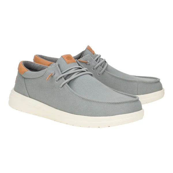 Men's Hey Dude Paul Canvas in Monument Grey - Image 2