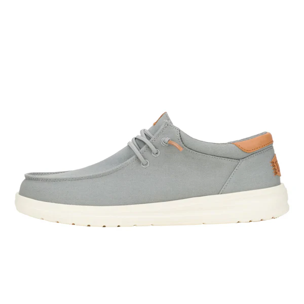 Men's Hey Dude Paul Canvas in Monument Grey - Image 4