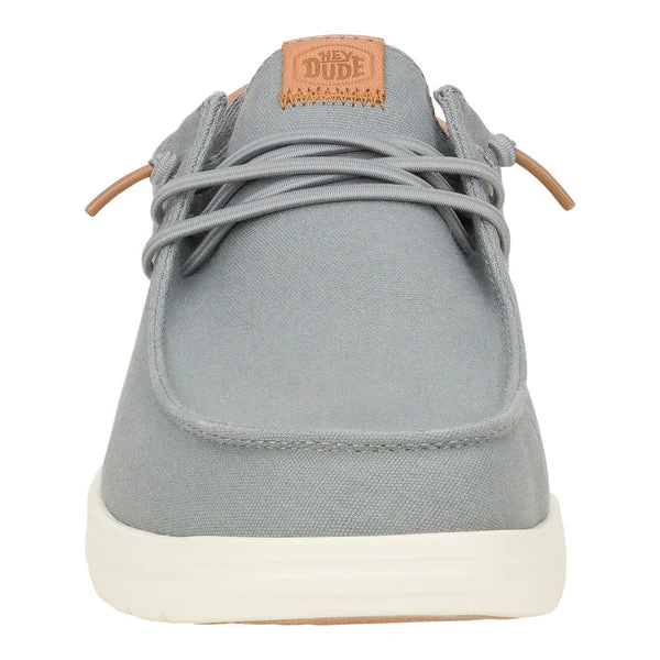 Men's Hey Dude Paul Canvas in Monument Grey - Image 6