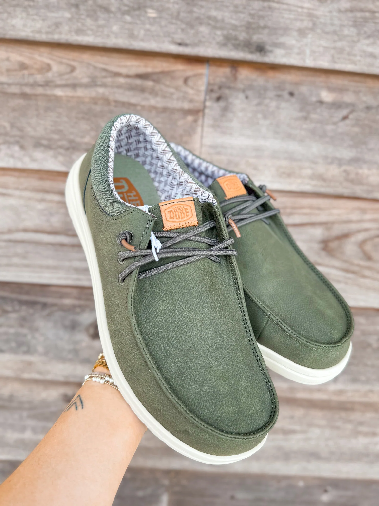 Men's Hey Dude Paul Classic Olive - Image 11