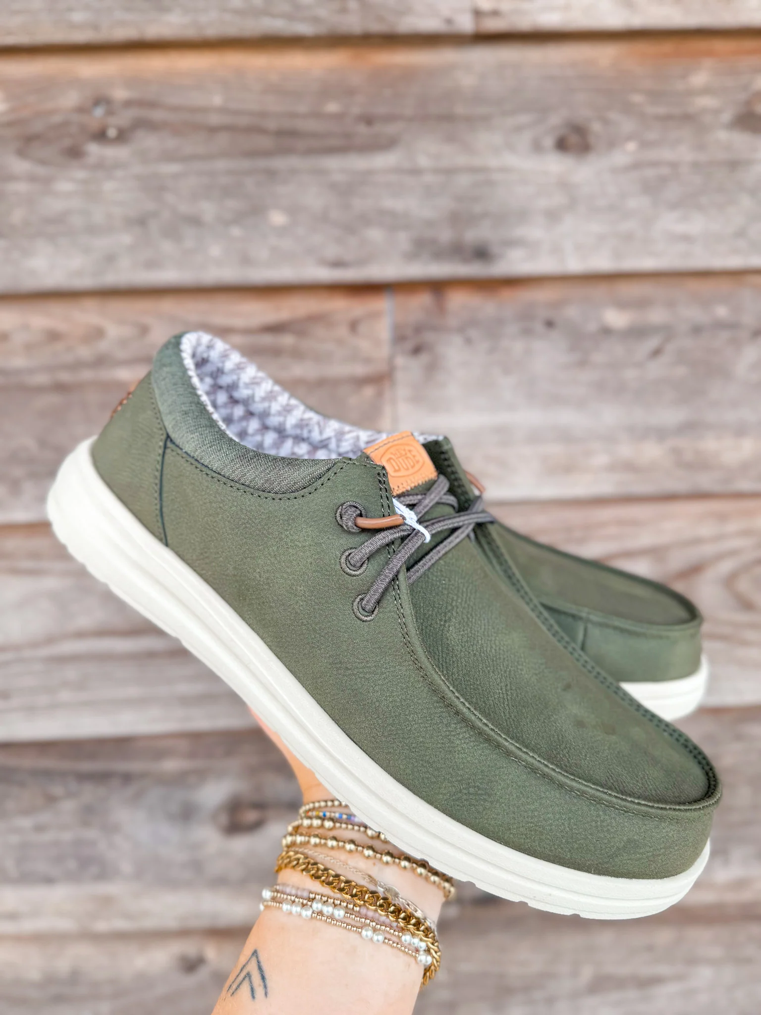 Men's Hey Dude Paul Classic Olive - Image 9