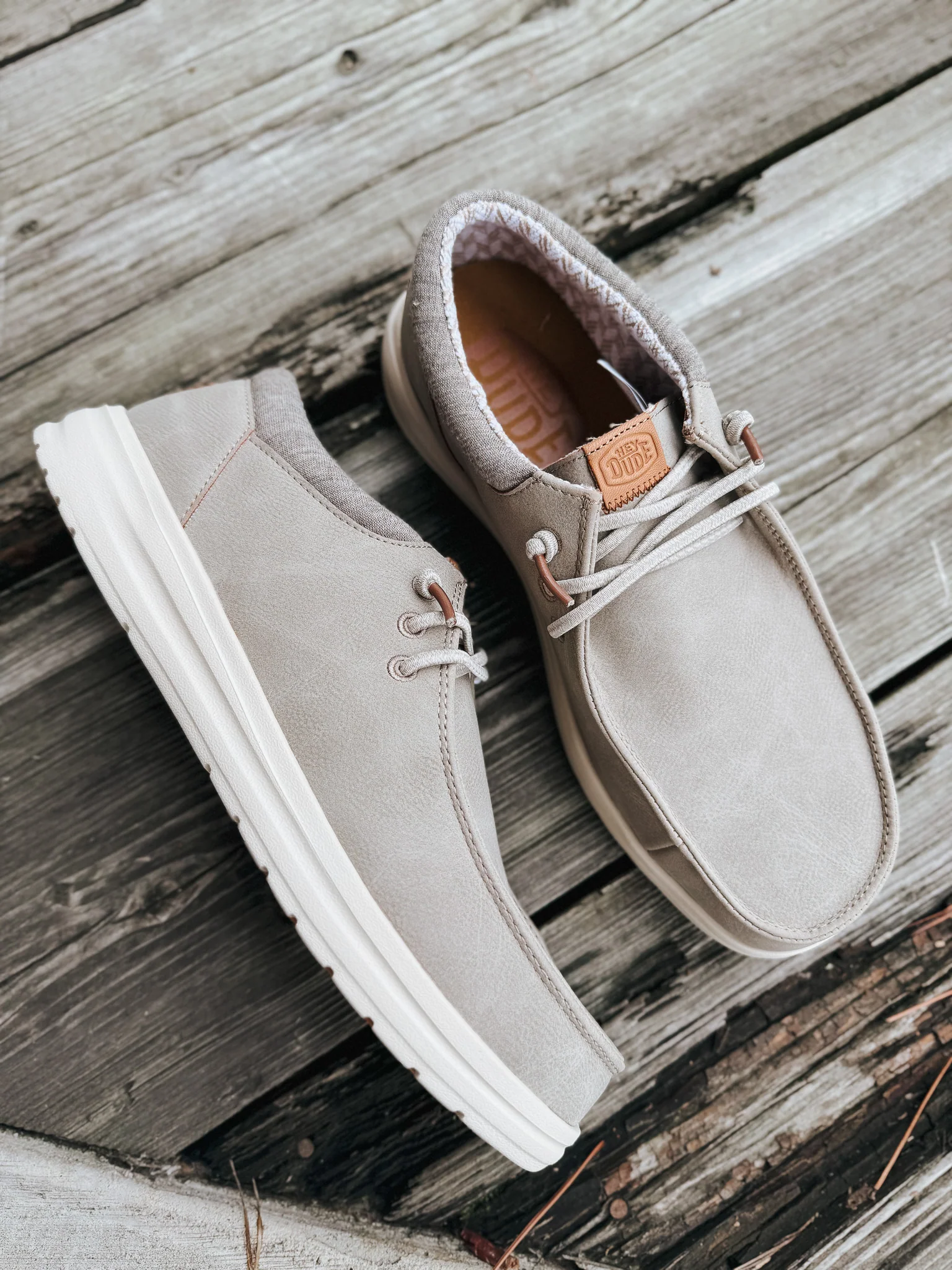 Men's Hey Dude Paul Classic Taupe - Image 6