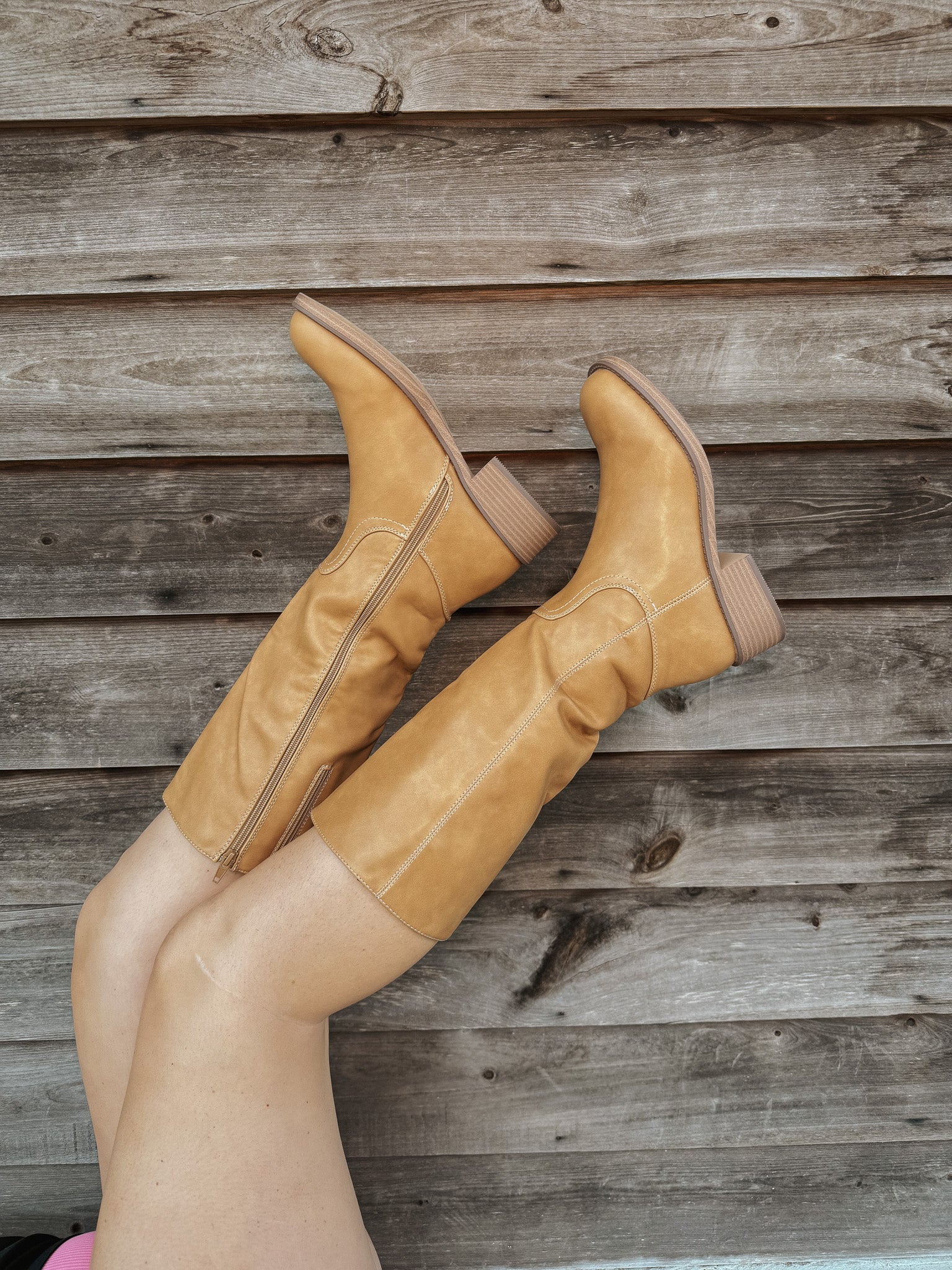Off Campus Boots in Camel - Image 10