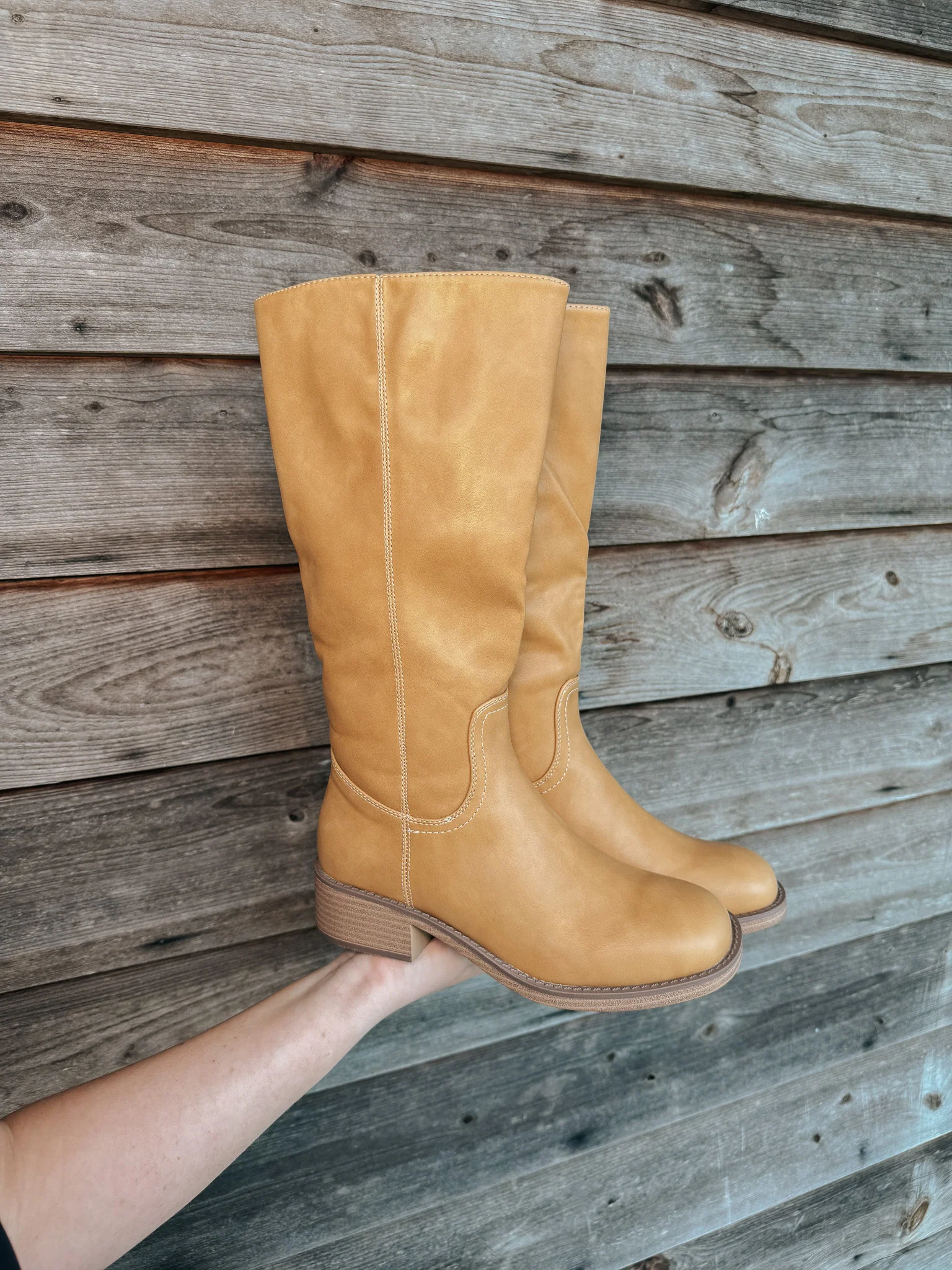 Off Campus Boots in Camel - Image 11
