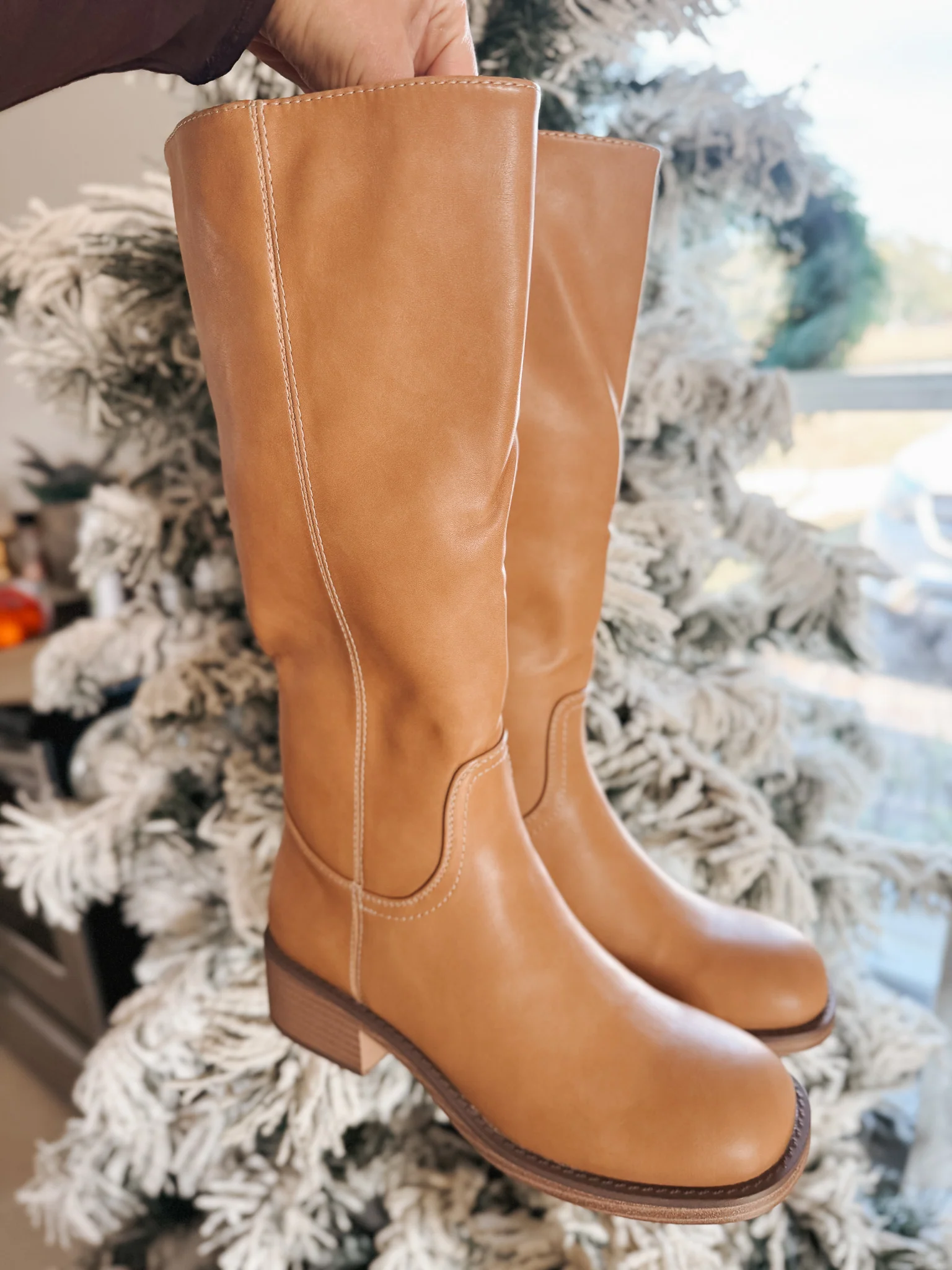 Off Campus Boots in Camel - Image 3