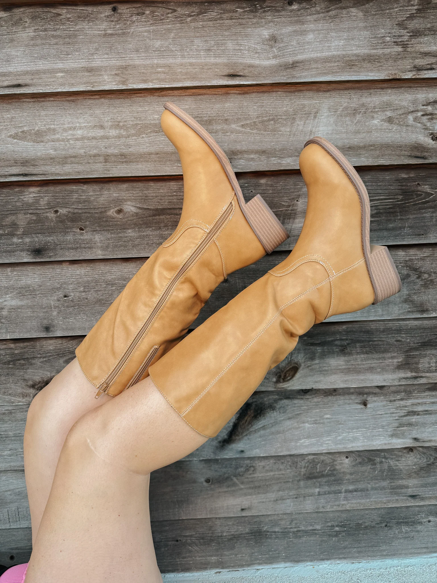 Off Campus Boots in Camel - Image 9