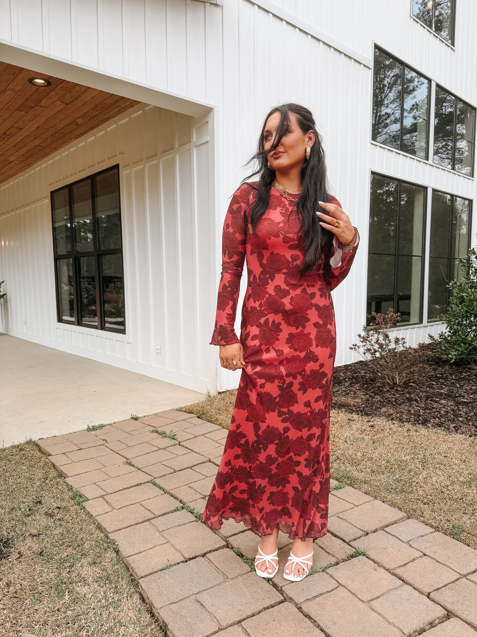 Romantic Blooms Floral Maxi Dress - Image 3