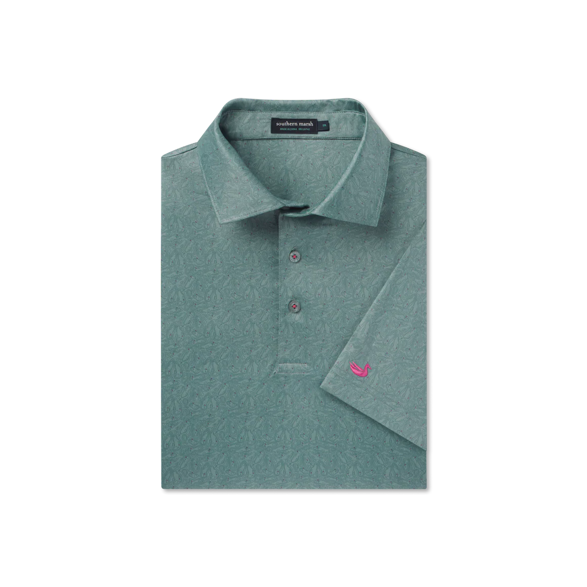 Southern Marsh Flyline Performance Polo in Burnt Sage - Image 3