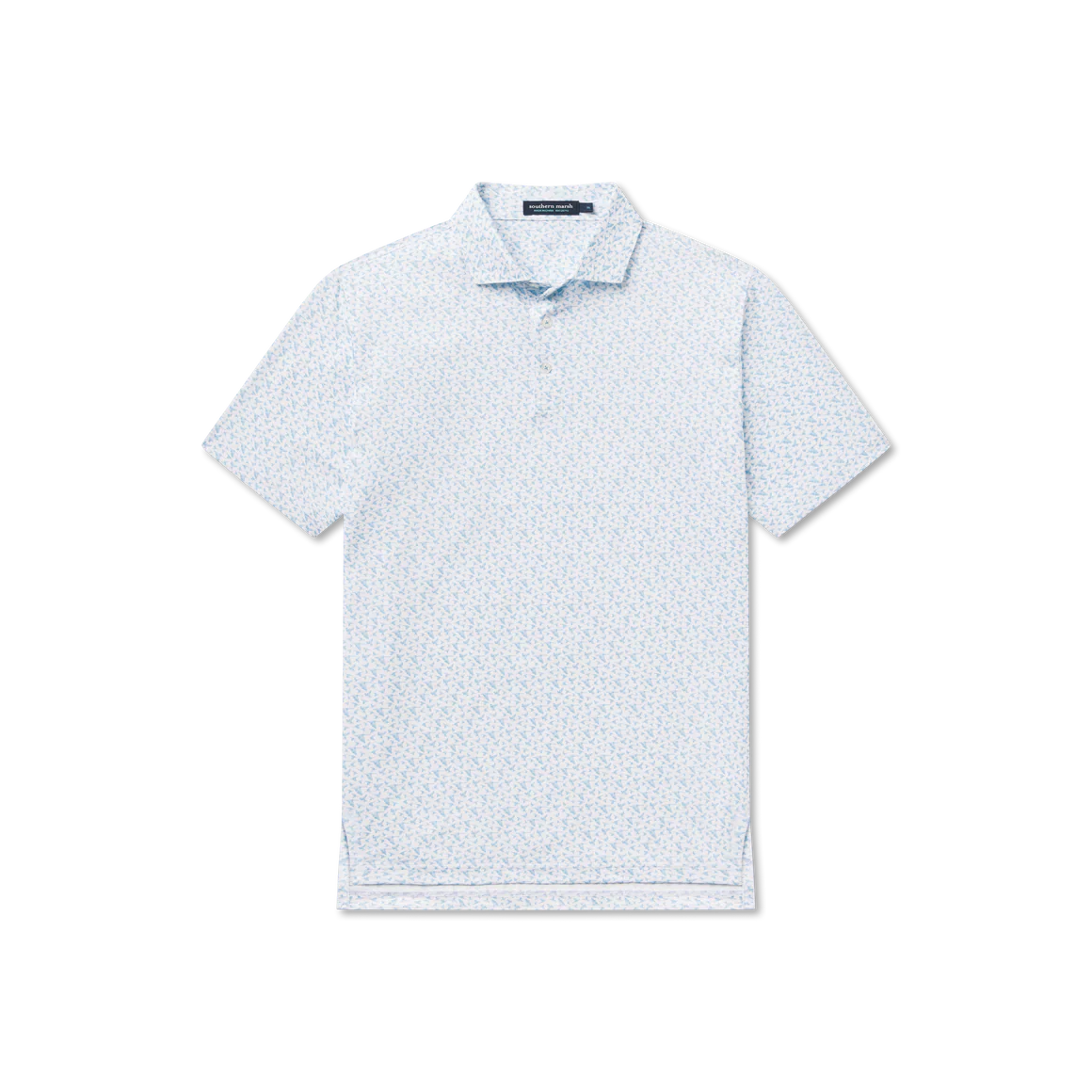 Southern Marsh In Flight Flyline Performance Polo in White - Image 4