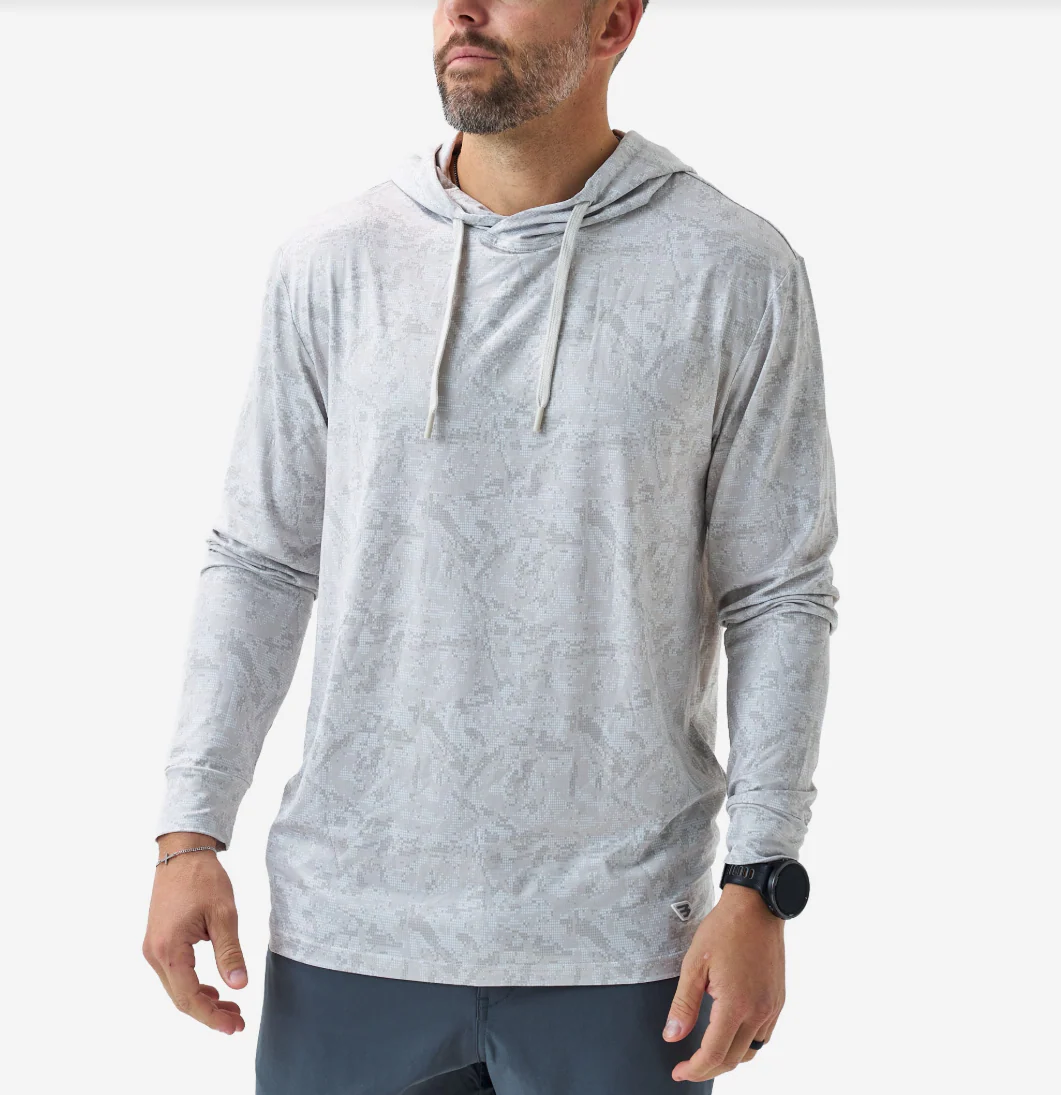 Burlebo Men's Performance Hoodie - Digi Camo Ivory - Image 3