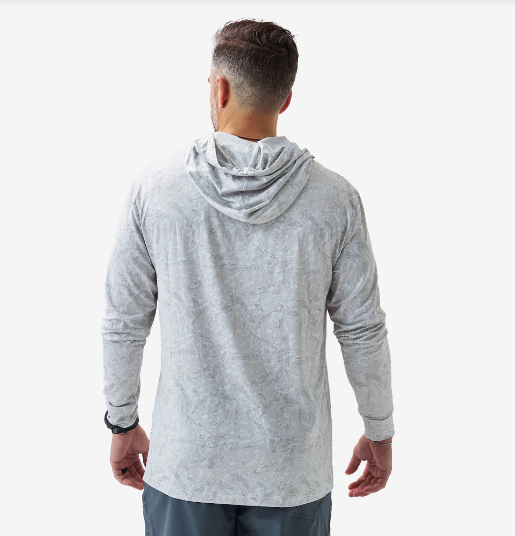 Burlebo Men's Performance Hoodie - Digi Camo Ivory - Image 4