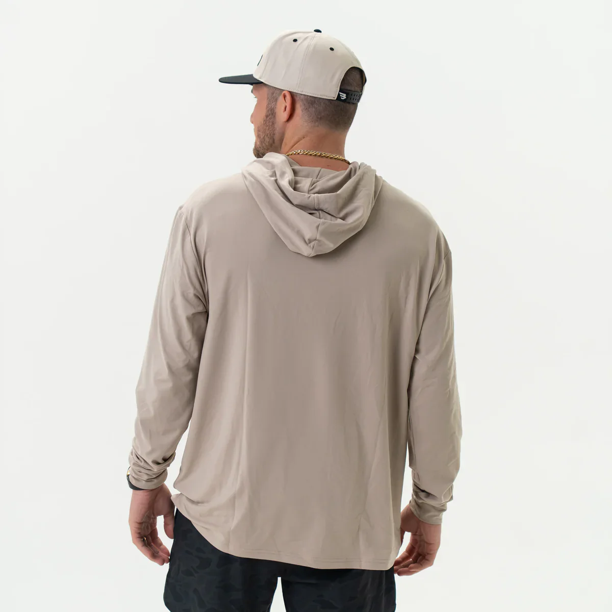 Men's Burlebo Performance Hoodie - Sandstone - Image 5