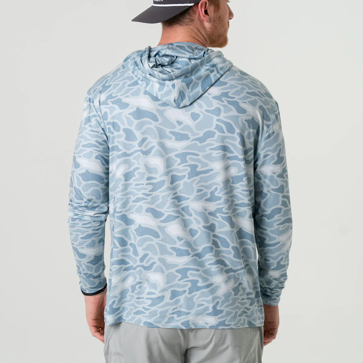 Men's Burlebo Performance Hoodie - Seaside Camo - Image 8