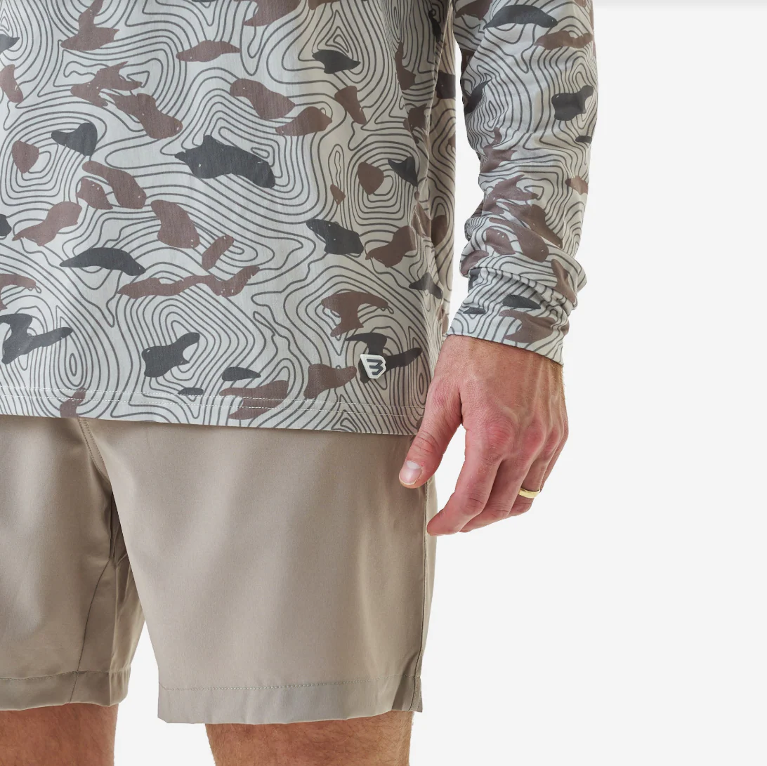 Burlebo Men's Performance Hoodie - Top Desert Camo - Image 6