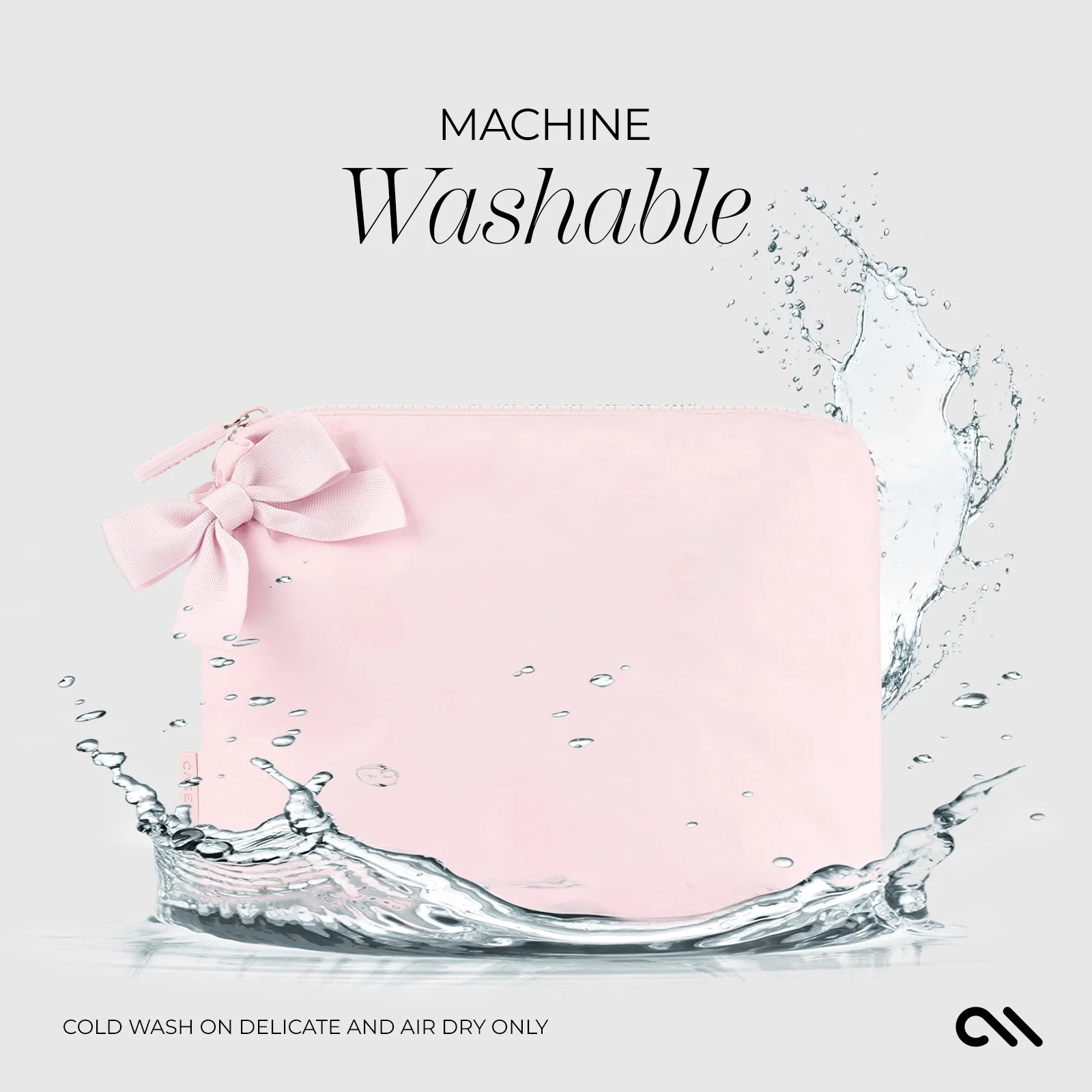 Case-Mate Bow Waterproof Zip Pouch - Ballet Pink - Image 7