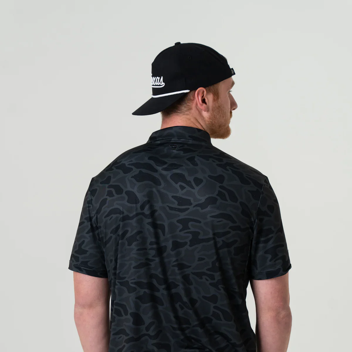 Men's Burlebo Performance Polo - Black Camo - Image 9