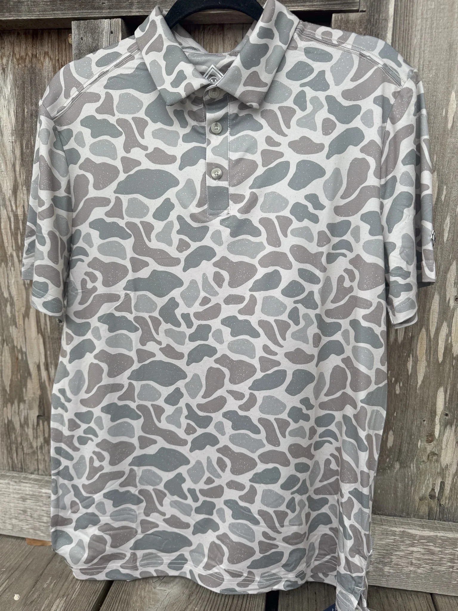 Men's Burlebo Performance Polo in Classic Deer Camo - Image 7
