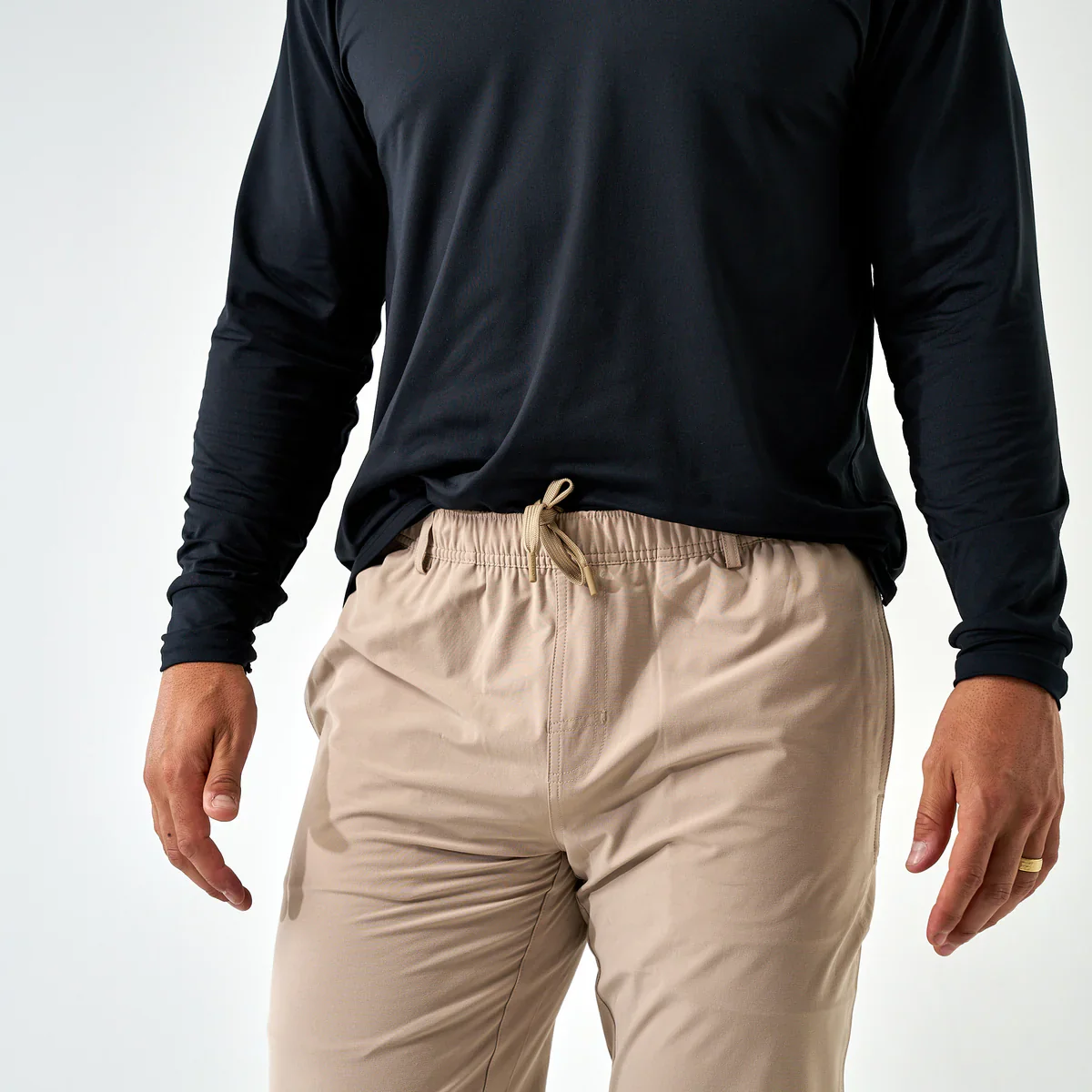 Burlebo Men's Performance Pants in Cobblestone - Image 10