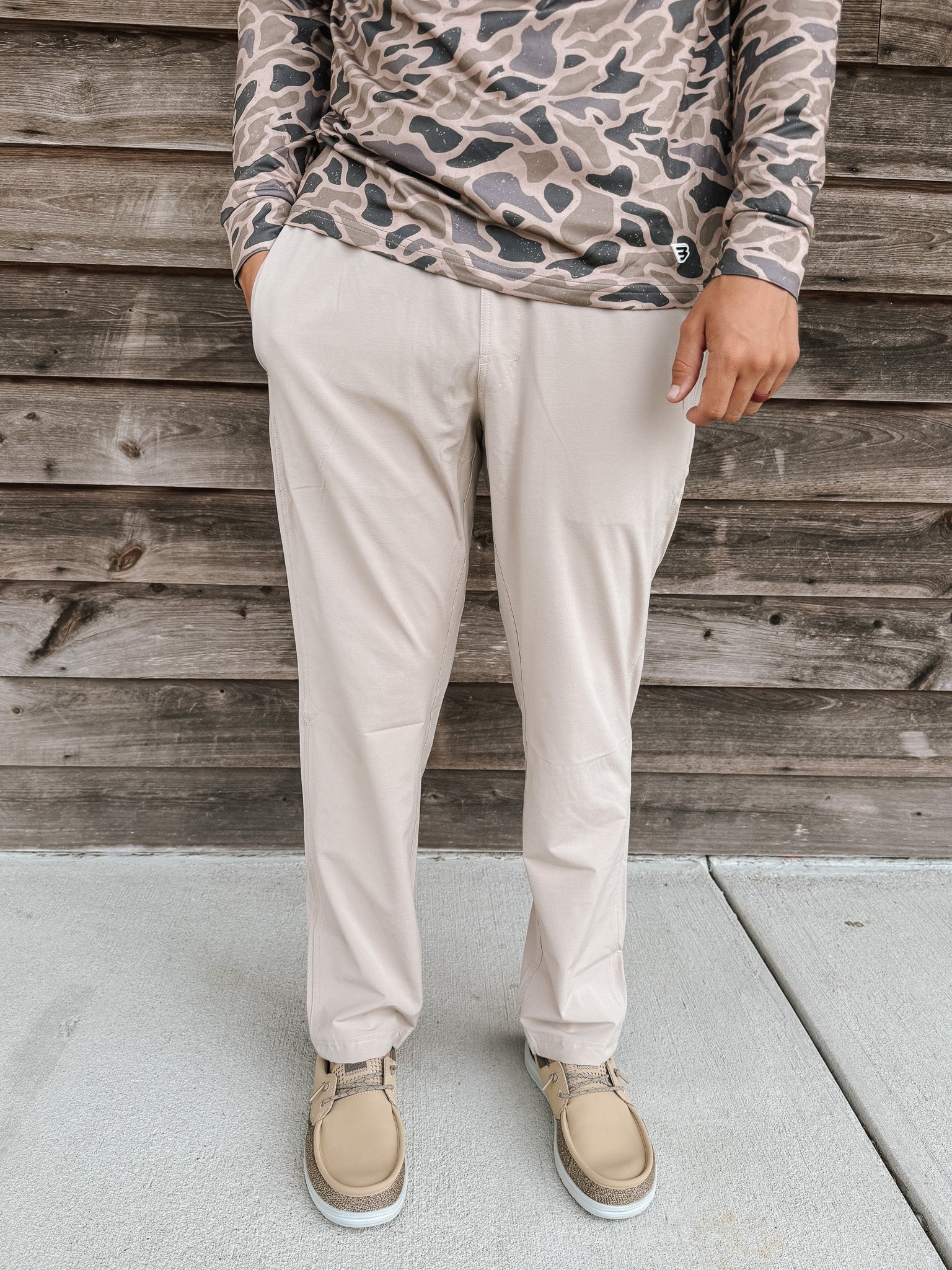 Burlebo Men's Performance Pants in Cobblestone - Image 11