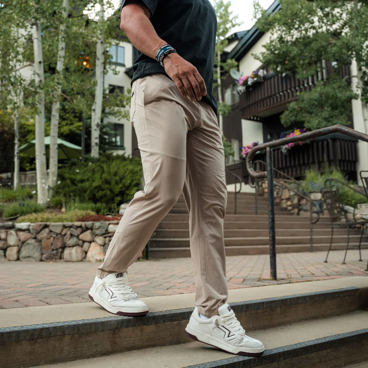 Burlebo Men's Performance Pants in Cobblestone - Image 2