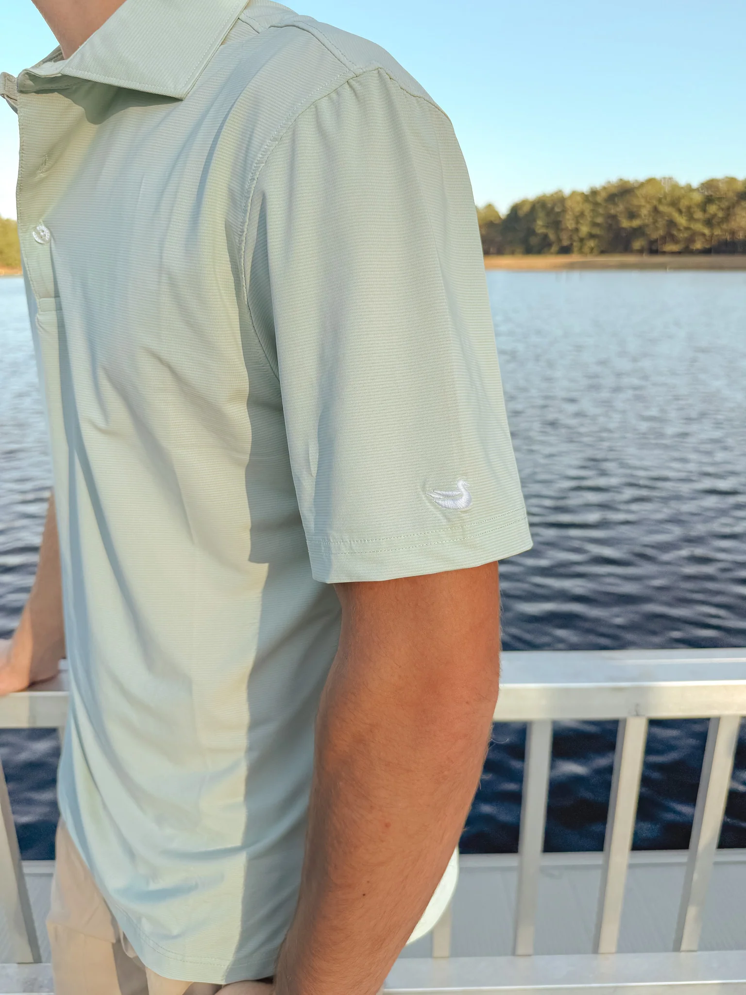 Southern Marsh Santa Clara Performance Polo in Honeydew - Image 3