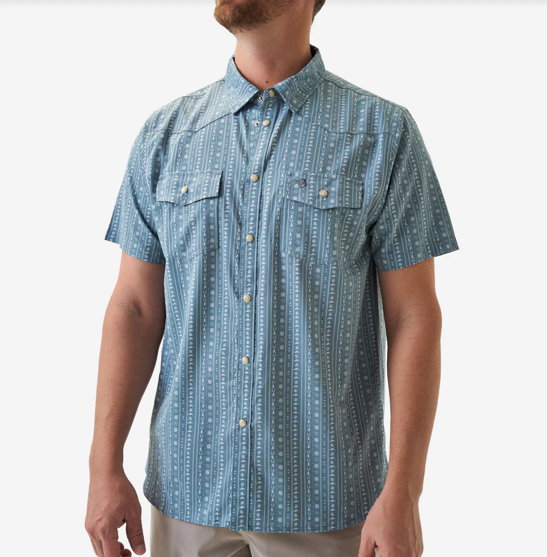 Burlebo Men's Performance Western Shirt - Burlebo Ranch Sage - Image 4